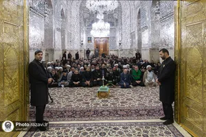 غبارروبی ضریح منور رضوی