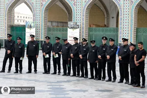 تشییع پاکبان خدوم مشهدی در حرم مطهر رضوی