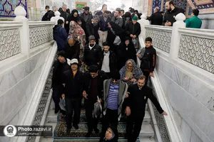 تشرف جمعی از روشندلان استان مازندران به حرم مطهر رضوی