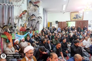تشییع پیکر حاج سید رضا موید خراسانی در حرم مطهر رضوی