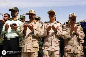 تشییع پیکر شهید مهدی گلشاهی در حرم مطهر رضوی