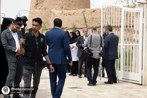 حضور اهالی رسانه در آیین بهره&zwnj;برداری از 15 پروژه بنیاد کرامت رضوی در روستای هندل آباد
