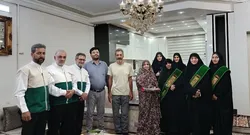 دیدار خادمیاران رضوی شاهرود با خانواده جانبازان ۷۰ درصد