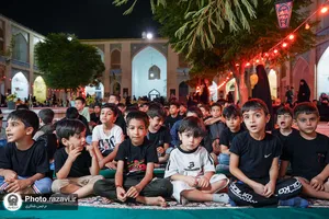 مراسم شام غریبان در حسینیه کودک حرم مطهر رضوی