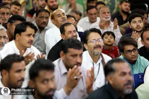 مراسم گرامیداشت شهدای خدمت ویژه زائران اردو زبان