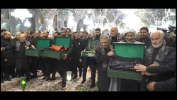 برگزاری آیین اذن عزای حسینی در حرم امام رضا علیه السلام