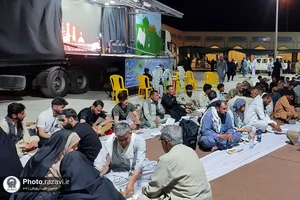 خدمت رسانی به زائران اربعین حسینی در مرز میرجاوه