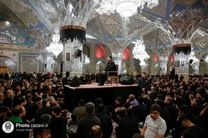 مراسم چهارپایه خوانی در حرم مطهر رضوی
