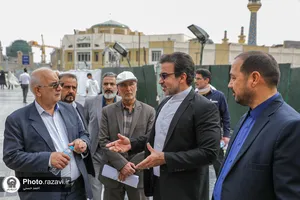 بازدید اعضای شورای شهر مشهد از پروژه&zwnj;های عمرانی حرم مطهر رضوی