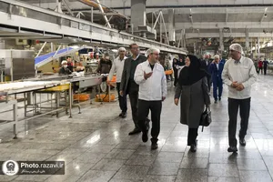بازدید رئیس سازمان ملی استاندارد از شرکت صنایع غذایی رضوی