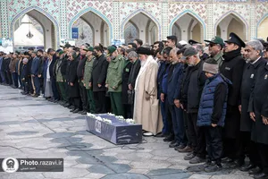 تشییع پیکر همسر سردار شهید عبدالحسین برونسی در مشهد