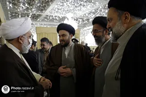 مراسم جشن میلاد امیرالمومنین در تالار ولایت حرم مطهر رضوی