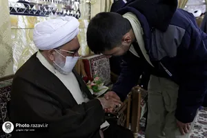 مراسم جشن میلاد امیرالمومنین در تالار ولایت حرم مطهر رضوی