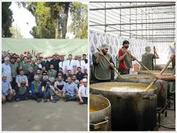 10 روز خدمت رسانی 100 دانشجوی جهادی در آماده سازی سفره های افطار کرامت رضوی