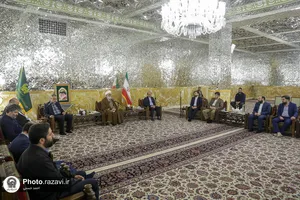 دیدار رئیس رسانه ملی، شهردار تهران و معاونین فرهنگی و اجتماعی شهرداری&zwnj;های کلانشهرهای کشور با تولیت آستان قدس رضوی