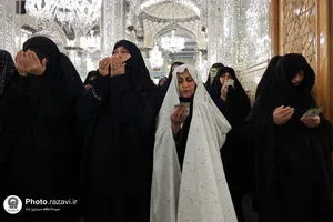 اقامه نماز عید قربان در حرم مطهر رضوی