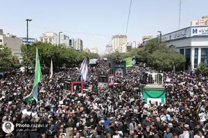 تشییع رئیس&zwnj;جمهور شهید و همراهان در مشهدالرضا&zwnj;&zwnj;علیه السلام -1