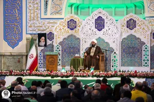 حال و هوای حرم مطهر رضوی در شب میلاد حضرت معصومه سلام الله علیها