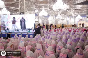 جشن تکلیف دختران تازه مکلف شده در حرم مطهر رضوی
