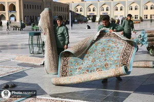 حال و هوای حرم مطهر رضوی در آستانه ولادت امام رضا علیه&zwnj;السلام