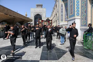 عزاداری شهادت امام رضا علیه السلام در حرم مطهر رضوی