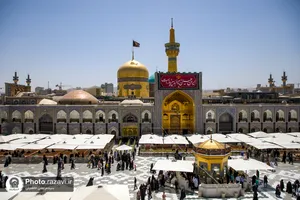 سیاهپوشی حرم مطهر رضوی بمناسبت فرا رسیدن ماه محرم