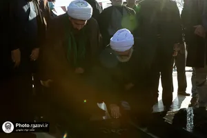 حضور تولیت آستان قدس رضوی در جمع عزاداران فاطمی بخش رضویه مشهد
