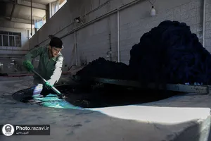 بازدید کارکنان آستان قدس رضوی از شرکت فرش
