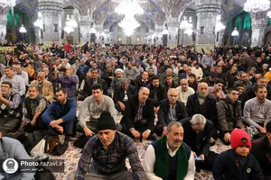 جشن میلاد امیرالمومنین در حرم مطهر رضوی