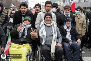 راهپیمایی پرشکوه 22 بهمن در مشهد-٢