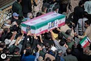 تشییع پیکر فرمانده قرارگاه عملیاتی سجاد سراوان در مشهد