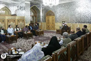 دیدار عوامل فیلم صیاد با تولیت آستان قدس رضوی
