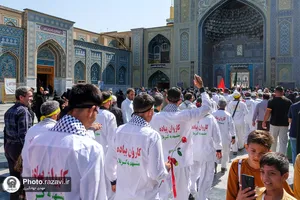 مراسم استقبال از کاروان پیاده مشهد تا کربلا