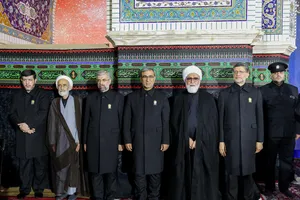 آئین خطبه&zwnj;خوانی شب عاشورا در حرم مطهر رضوی-1