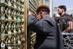 تشرف کاروان زیارتی معین الضعفا به حرم مطهر رضوی
