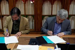 امضای تفاهم نامه همکاری میان موسسه آفرینش های هنری و دانشگاه هنر اسلامی تبریز 