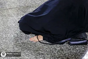 بارش باران تابستانی در حرم مطهر رضوی