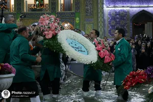 گل&zwnj;آرایی ویژه صحن و سرای رضوی به مناسب ایام دهه کرامت