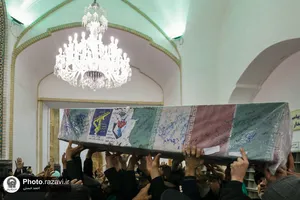 وداع با شهدای گمنام در شب شهادت حضرت فاطمه سلام الله علیها