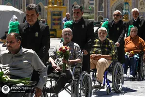 تشرف جانبازان نیشابوری به حرم مطهر