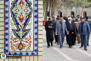 حضور تولیت آستان قدس رضوی در گلزار شهدای خواجه&zwnj;ربیع