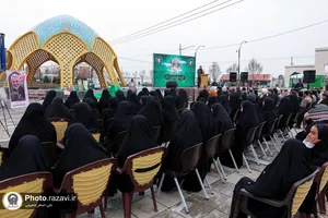 آیین رونمایی یادمان شهید گمنام زائرشهر رضوی