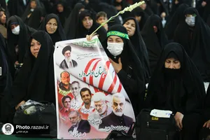 عزاداری زنان نوغان در حرم مطهر رضوی