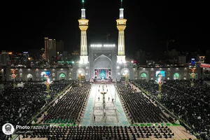 آیین خطبه خوانی شب شهادت امام رضا علیه السلام در حرم مطهر رضوی -2