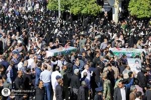مراسم تشییع پیکر شهدای حادثه تروریستی حرم احمد بن موسی شیراز