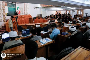 اعتکاف علمی طلاب در مدرسه تابستانی دارالعلم حرم مطهر رضوی-۲