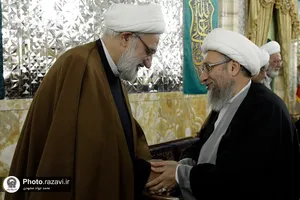 دیدار رئیس تشخیص مصلحت نظام با علما و اساتید حوزه علمیه مشهد مقدس