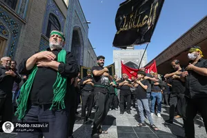 عزاداری شهادت امام رضا علیه السلام در حرم مطهر رضوی