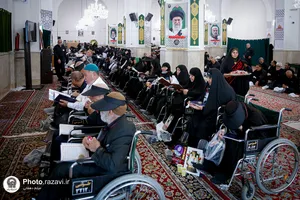 تشرف کاروان زیارتی معین الضعفا به حرم مطهر رضوی