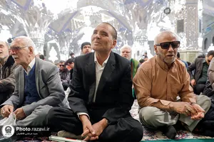 گرامیداشت روز عصای سفید در حرم مطهر رضوی